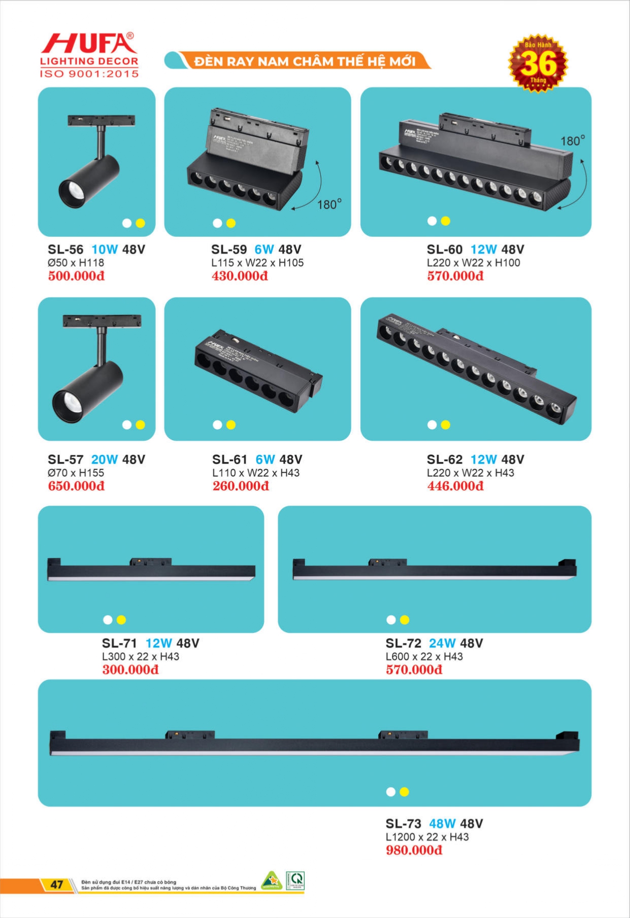 Bảng giá đèn LED HUFA 2026